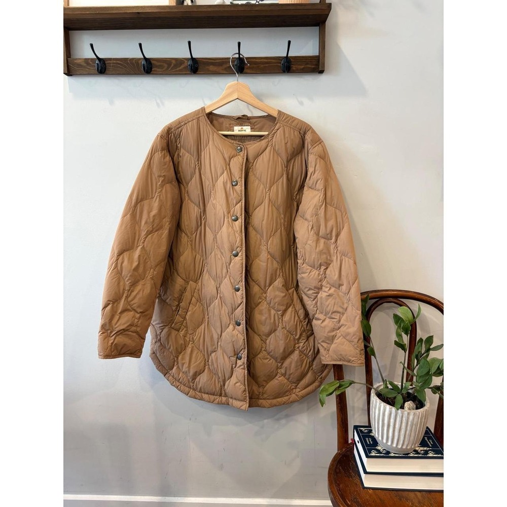 Marine Layer Women's Quilted Camel Jacket - Picture 2 of 8